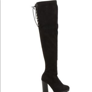 Black Knee High Boots